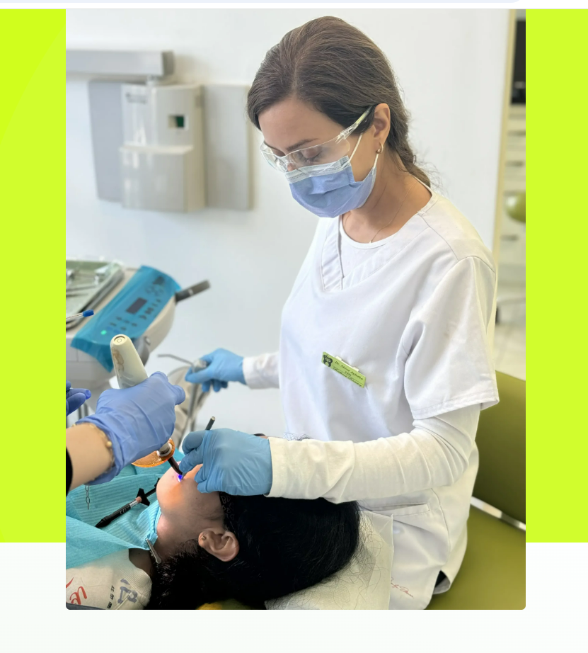 Dr. Shiva providing dental treatment at Brilliant Dentistry